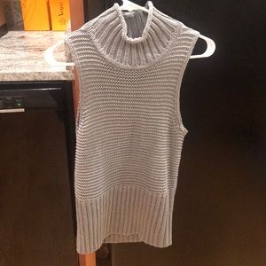 Turtle neck tank top sweater
